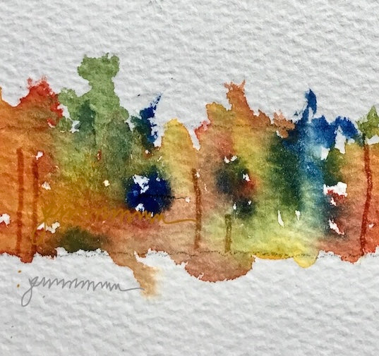 Watercolor Painting: Autumn Colored Trees! (Zoom Class)