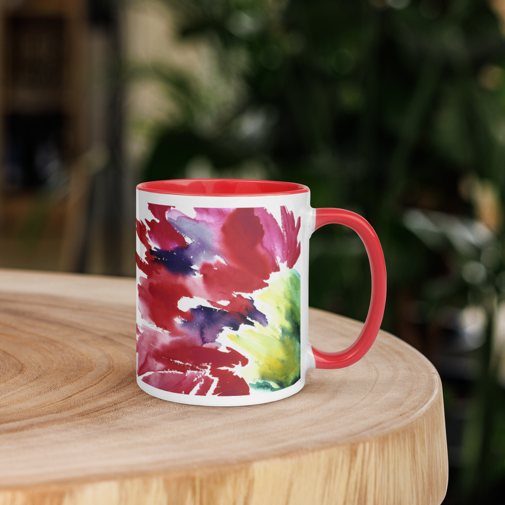 Brilliant Red Carnation Mug