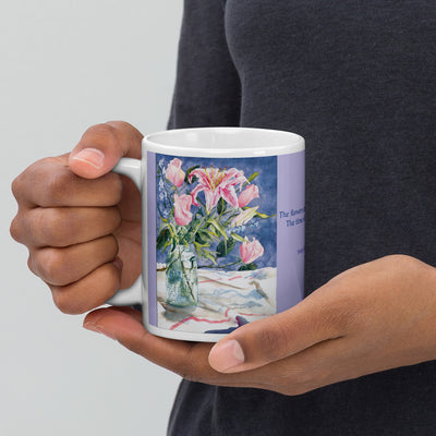 Roses in a Mason Jar, Mug with Bible Verse