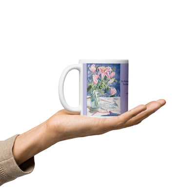 Roses in a Mason Jar, Mug with Bible Verse