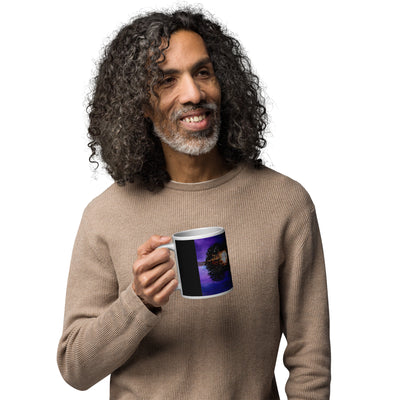 "Guitar at Sunset", large 20 oz. glossy mug