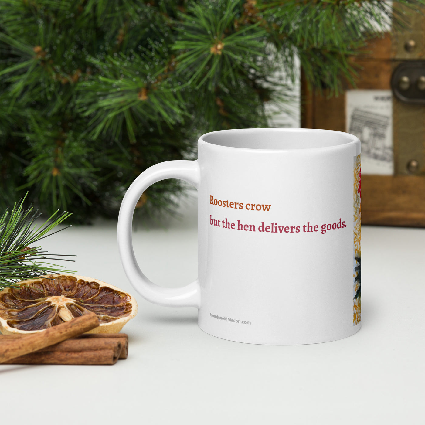 Florence the Hen, Large 20 oz Mug