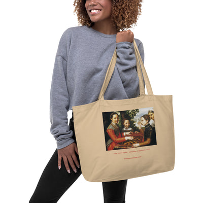 Women as Artists: Sofonisba Anguissola. Large organic tote bag