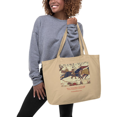 Women as Artists: Medieval Needlework Artists. Large organic tote bag